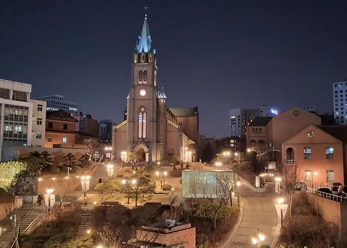Romantic Terrace, 4people,2beds 2rooms, Jamsil Station, Lotte World, Kspo Dome Апартаменты *